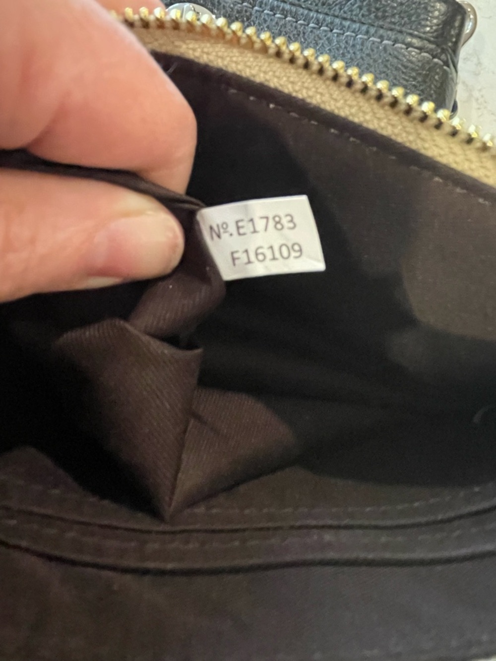 Coach Signature Beige Double Zip Wristlet Clutch - Picture 8 of 8